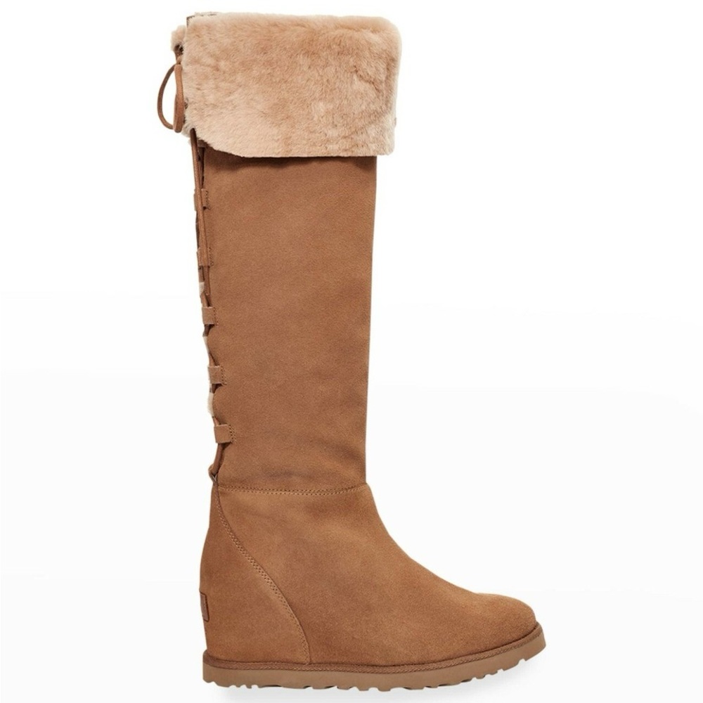 👢PRACTICALLY NEW UGG Women's Brown Over the Knee Boots👢 Box included